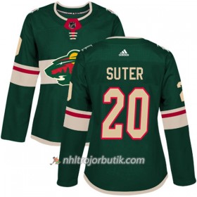 Dame Ishockey Minnesota Wild Tröja Ryan Suter 20 Adidas 2017-2018 Grön Authentic